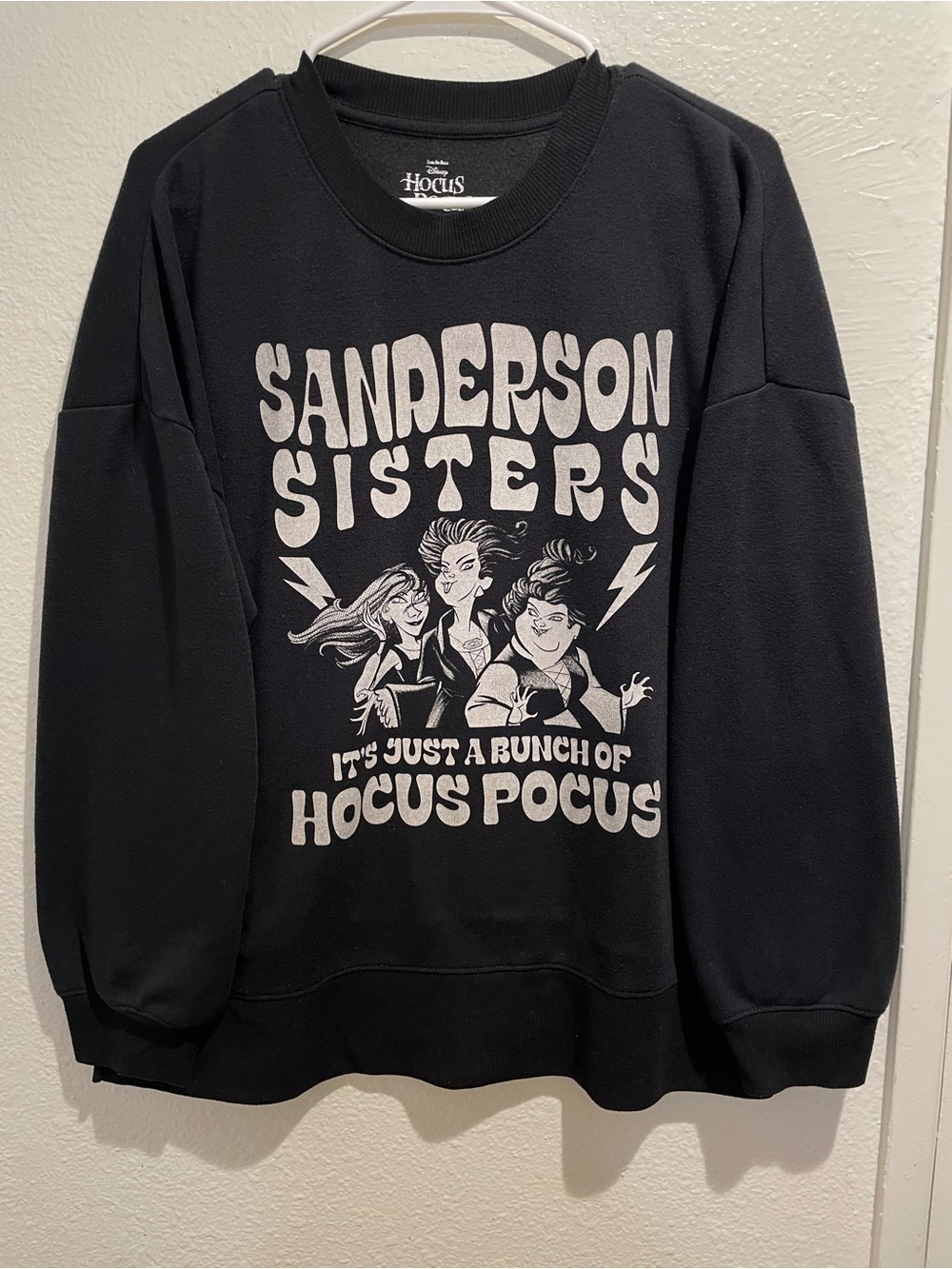 ✨ Cozy Disney Hocus Pocus Sanderson Sisters Graphic Crewneck Pullover L